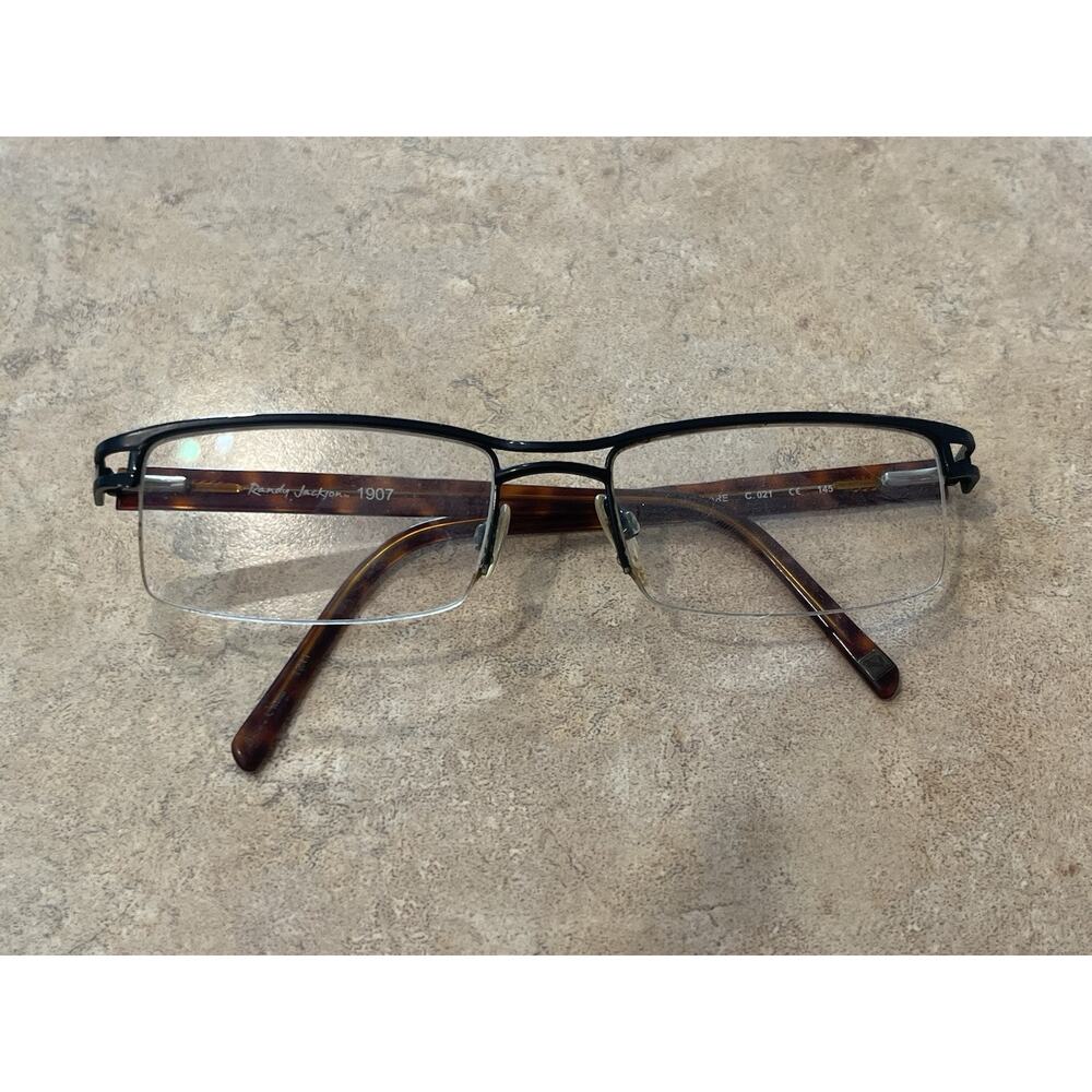 Randy Jackson Tortoise 1907 Zyloware C021 145 Eyeglasses Frames‎ Only 55-19-145
